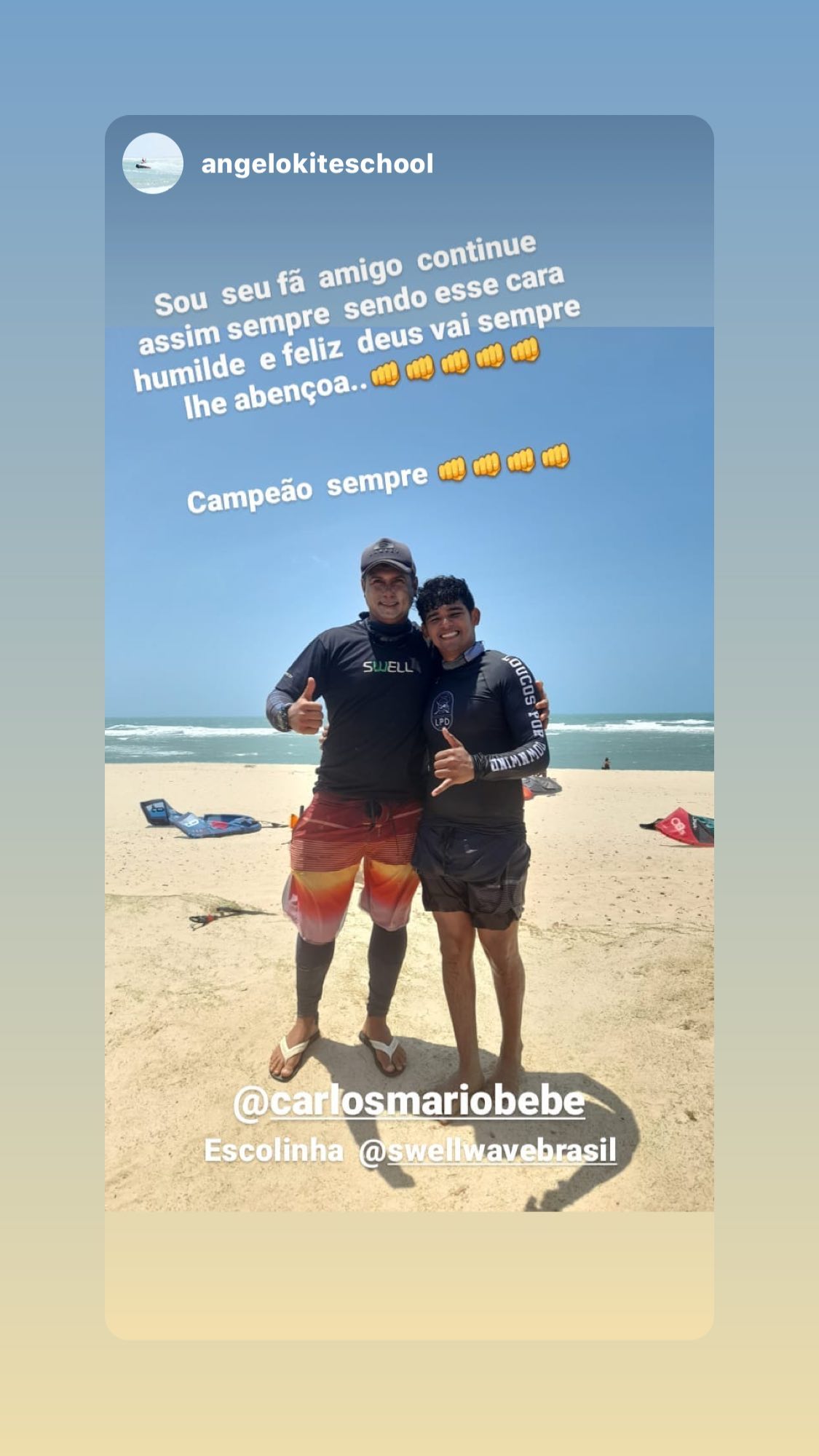 Carlos Mário Bebê com Angelo Gustavo